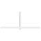 Ekena Millwork Eugene Architectural Grade PVC Gable Bracket, 108"W x 45"H x 4"D x 4"F, 10/12 Pitch GBP108X45X0404EUG00 - alternate 3